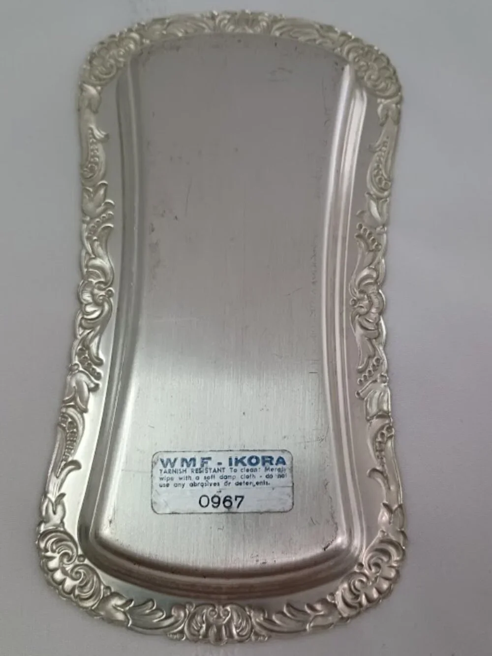Vintage WMF Ikora Silver Plated Butter Dish with Swirl Brushed Finish